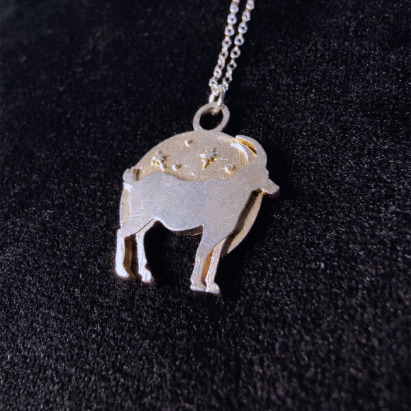 Capricorn Goat Zodiac Pendant - Image 2