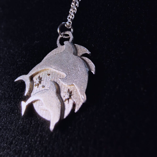 Gemini Dolphins Zodiac Pendant - Image 3