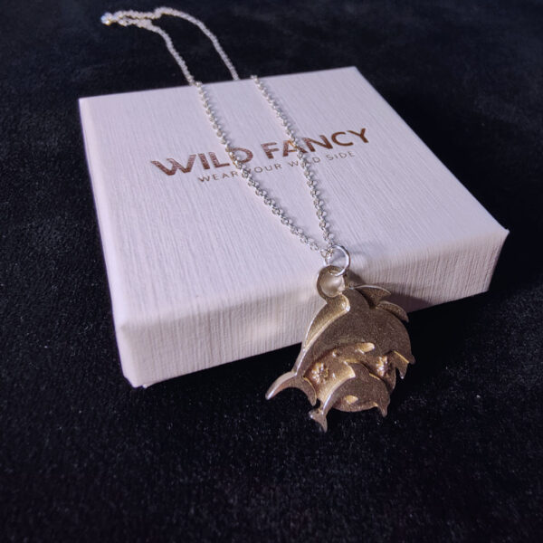 Gemini Dolphins Zodiac Pendant - Image 4