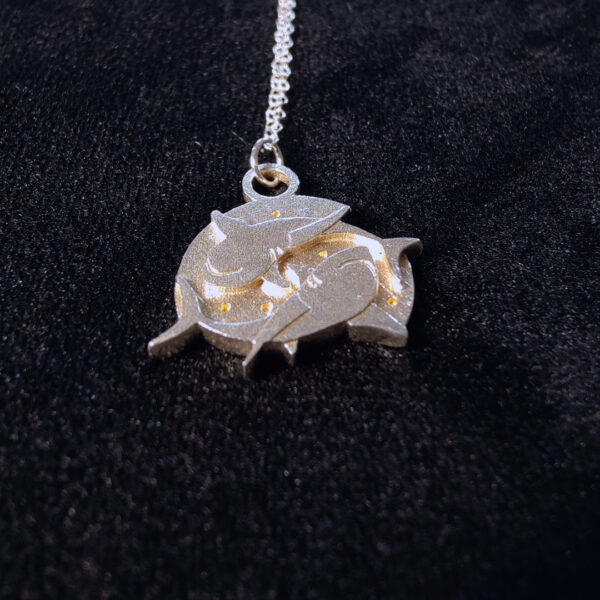 Pisces Sharks Zodiac Pendant - Image 2