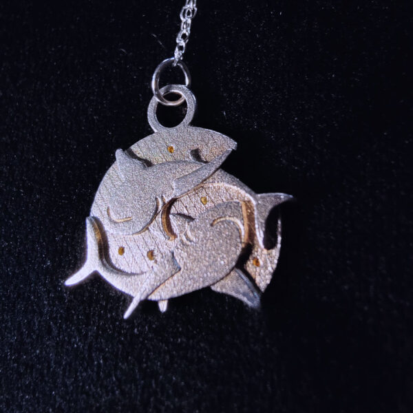 Pisces Sharks Zodiac Pendant - Image 3