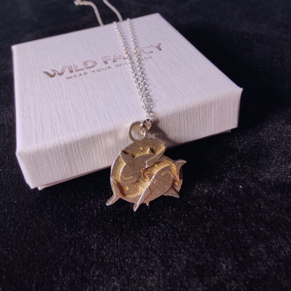 Pisces Sharks Zodiac Pendant - Image 4